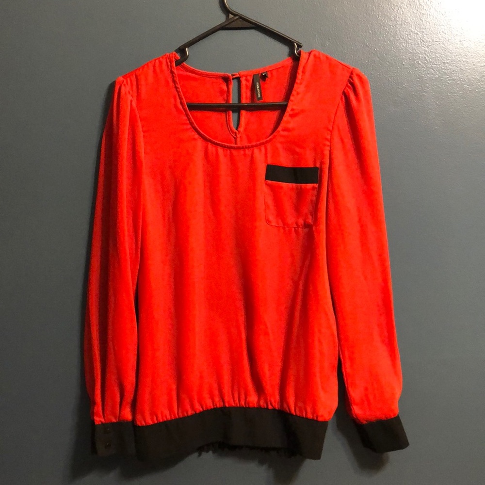 Small red blouse